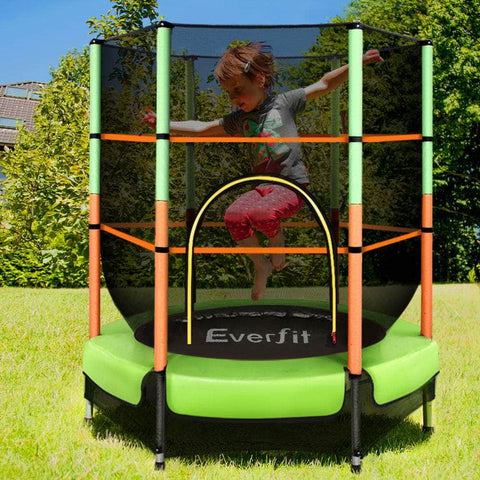 Trampoline for Kids Enclosure Safety Net Rebounder Gift Green