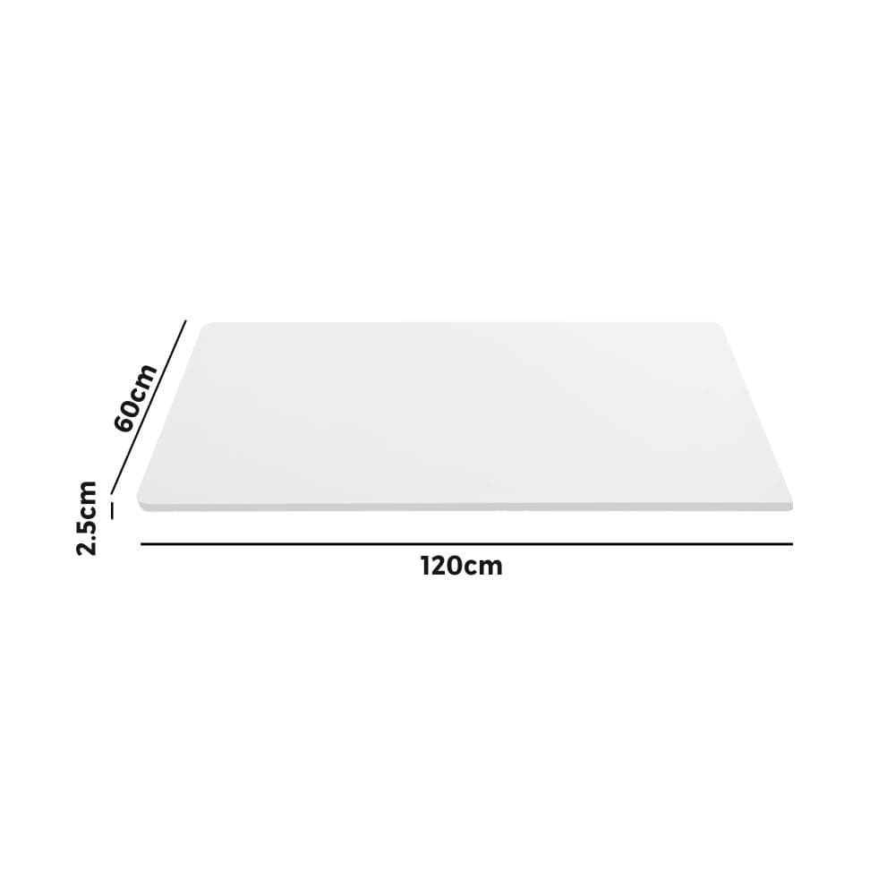 Transform Your Office Space with a Stylish White Standing Desk Table Top (120cm)