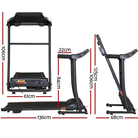 Treadmill Electric Home Gym Fitness Exercise Machine Incline 400Mm