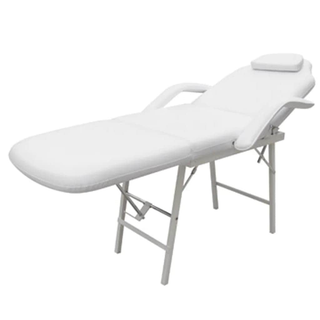 Treatment chair adjustable back- and footrest white