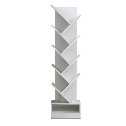 Tree Bookshelf 9 Tiers - Echo White