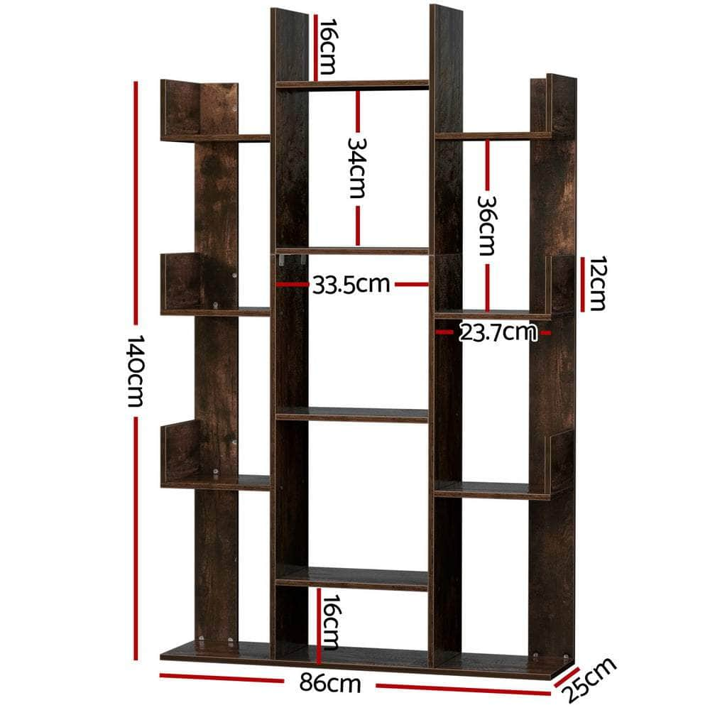 Tree-Shaped Bookshelf ROMI Walnut