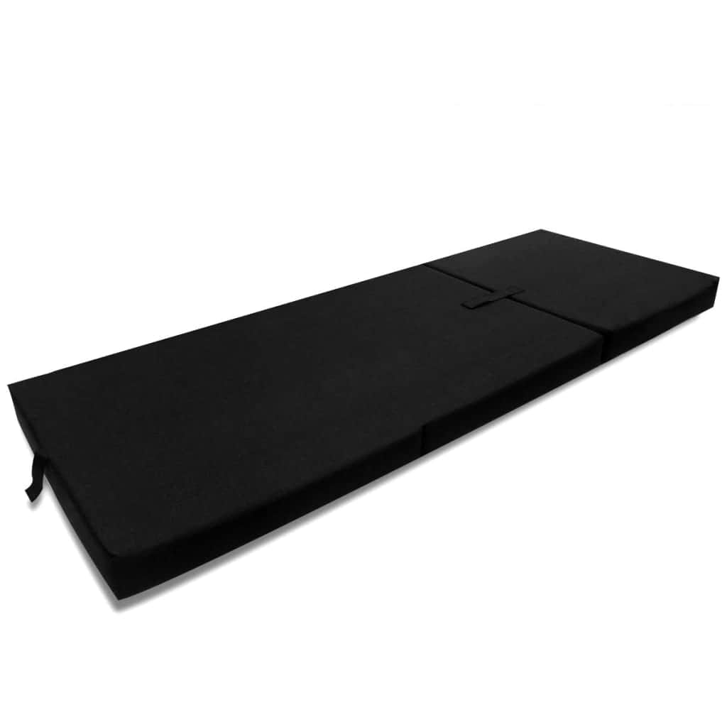 Trifold Foa Mattress Black