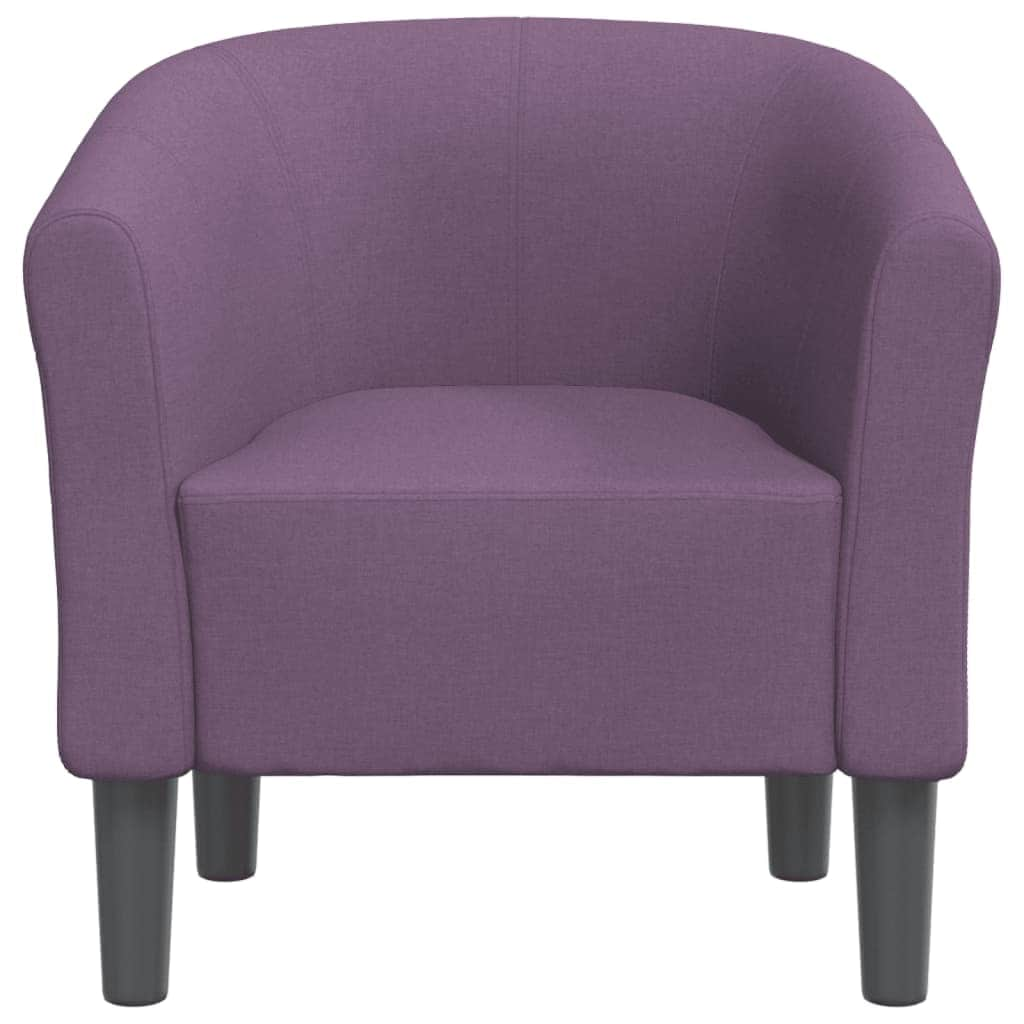 Tub Chair Wine Red/Grey/Black/Purple Fabric