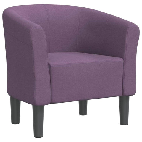 Tub Chair Wine Red/Grey/Black/Purple Fabric