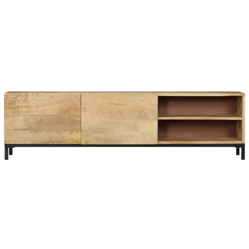 TV Cabinet 2 Doors Solid Mango Wood