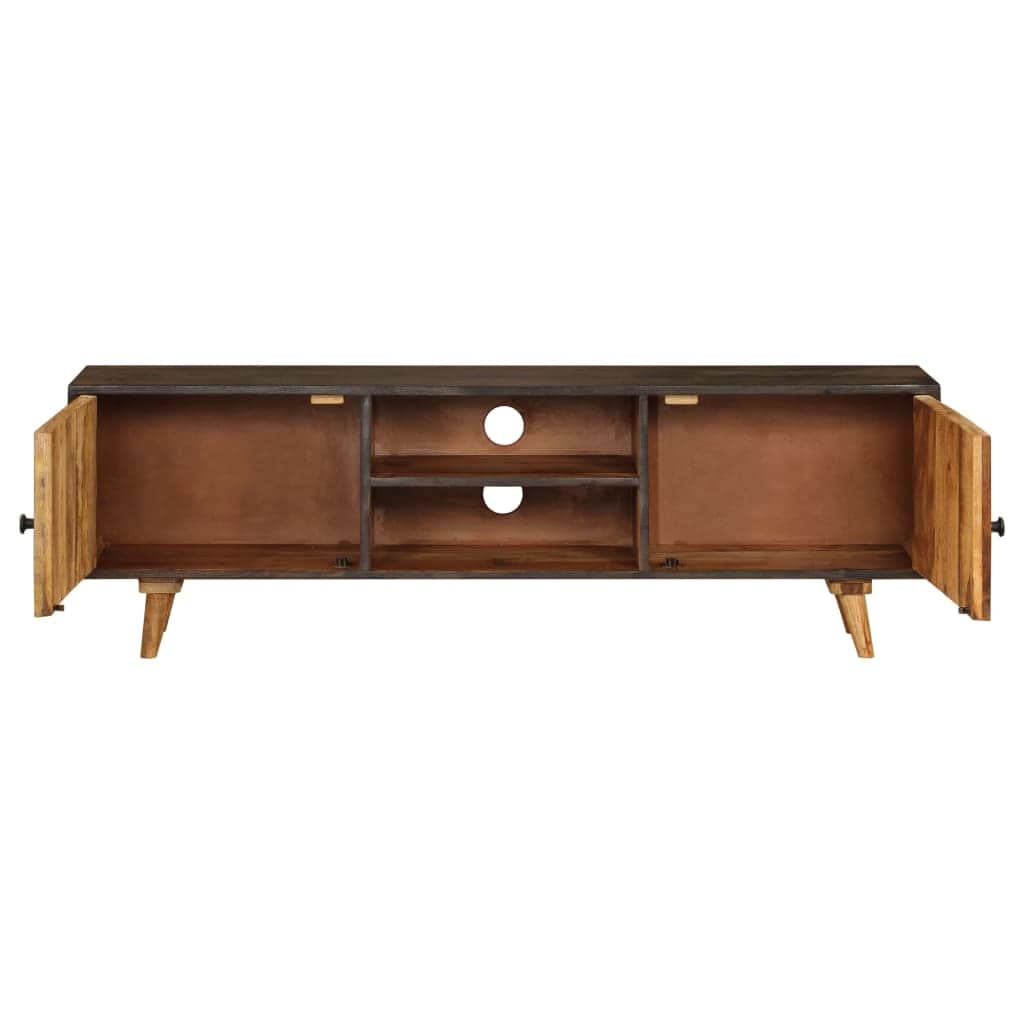 TV Cabinet Ample Storage Solid Mango Wood