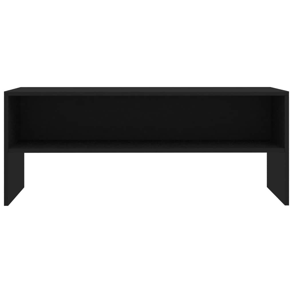 TV Cabinet  Black Chipboard