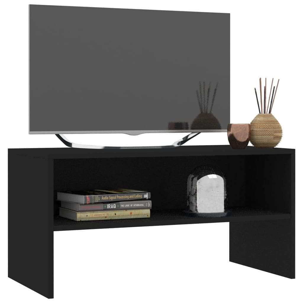 TV Cabinet Black  Chipboard