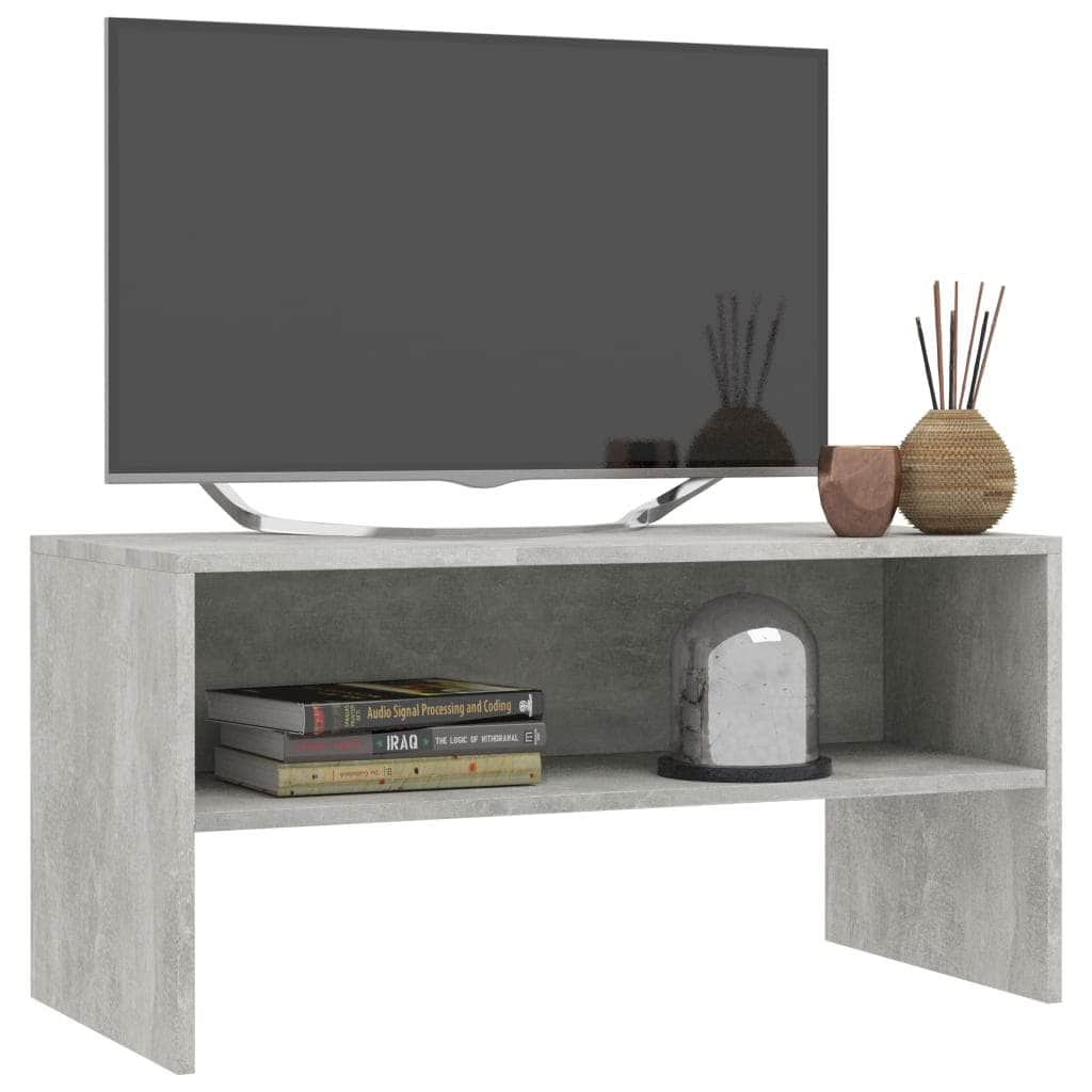 TV Cabinet  Concrete  Grey Chipboard