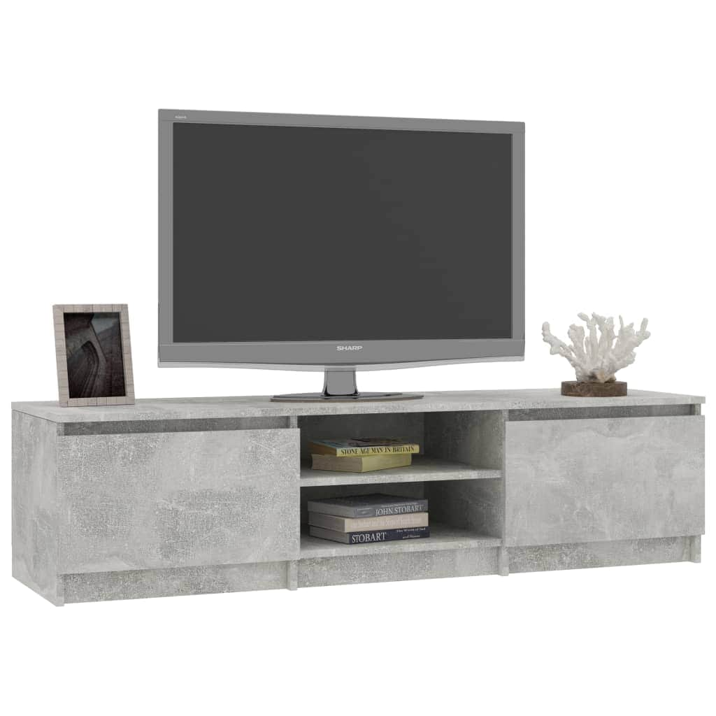 TV Cabinet Concrete Grey  Chipboard