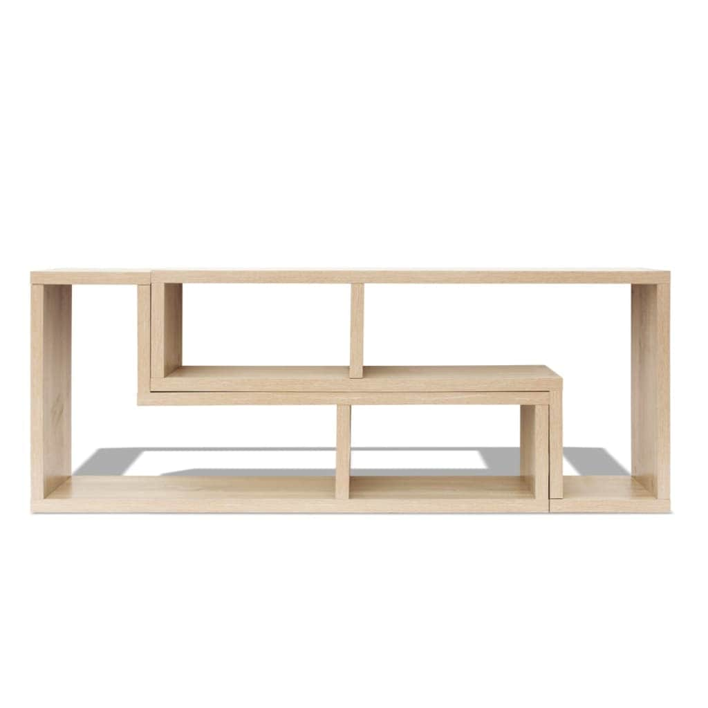 Tv Cabinet Double L-Shaped Oak