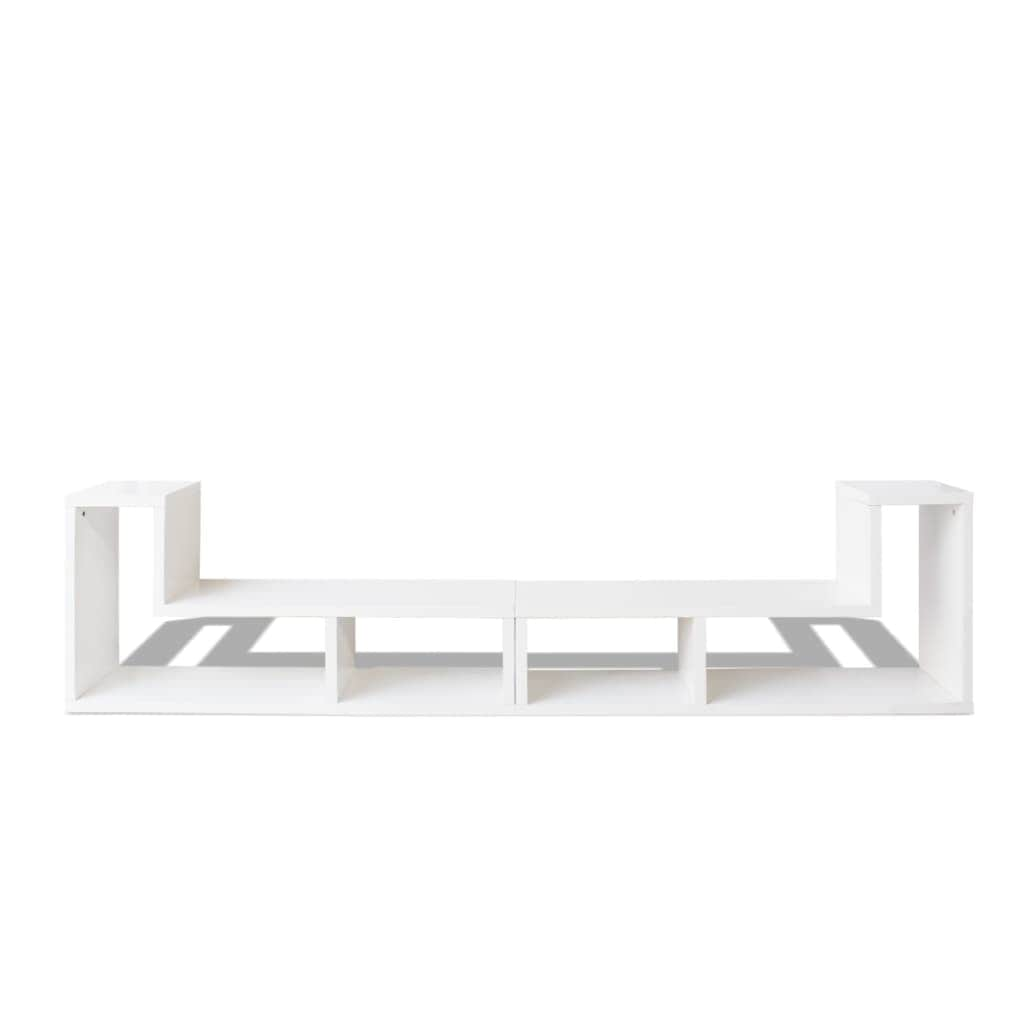 Tv Cabinet Double L-Shaped White