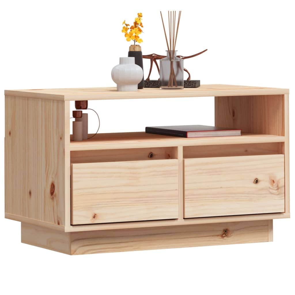 Tv Cabinet Entertainment Unit Solid Wood Pine