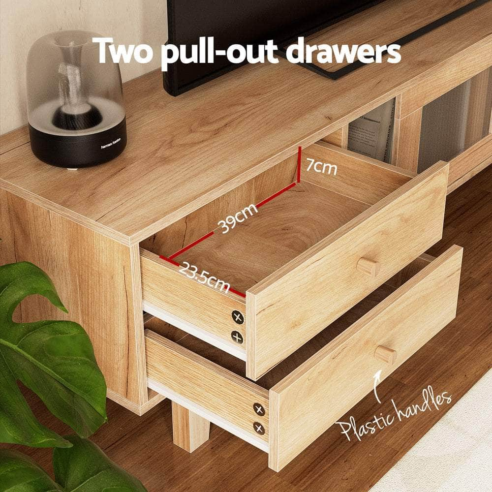 TV Cabinet Entertainment Unit Stand Storage Drawer 180CM