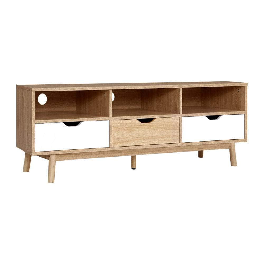 Tv Cabinet Entertainment Unit Stand Wooden Storage