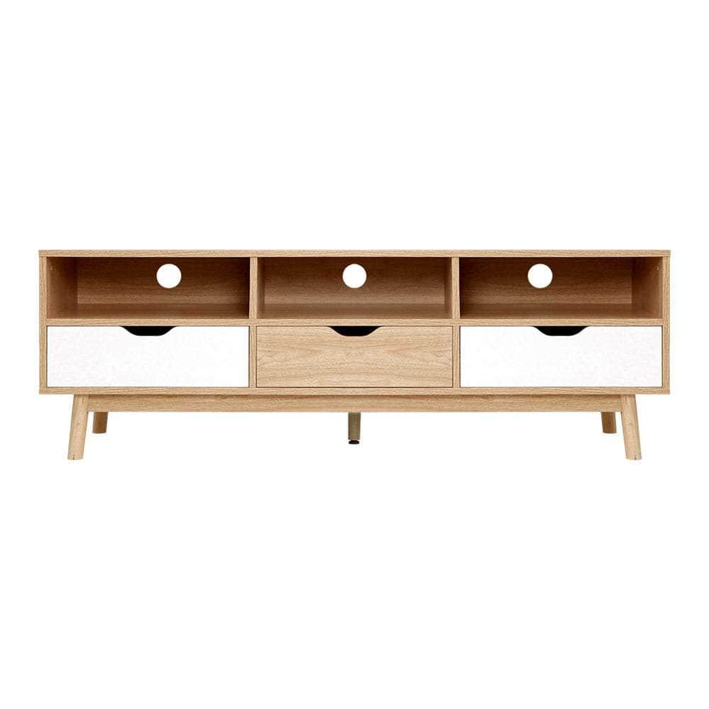 Tv Cabinet Entertainment Unit Stand Wooden Storage