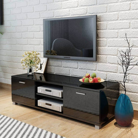 Tv Cabinet High-Gloss -Black