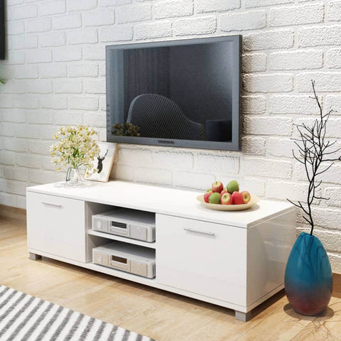 Tv Cabinet High-Gloss White