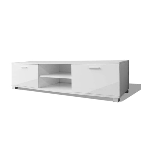 Tv Cabinet High-Gloss -White