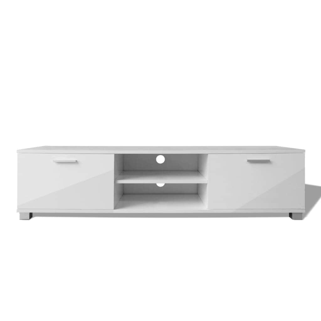 Tv Cabinet High-Gloss -White