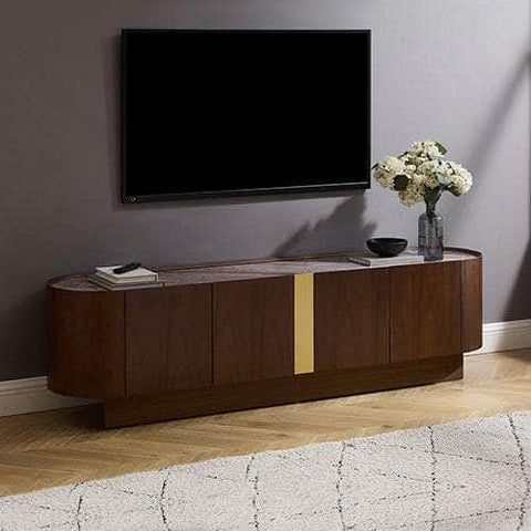 Tv Cabinet Mdf Board Melamine Interior Storage Entertainment Unit