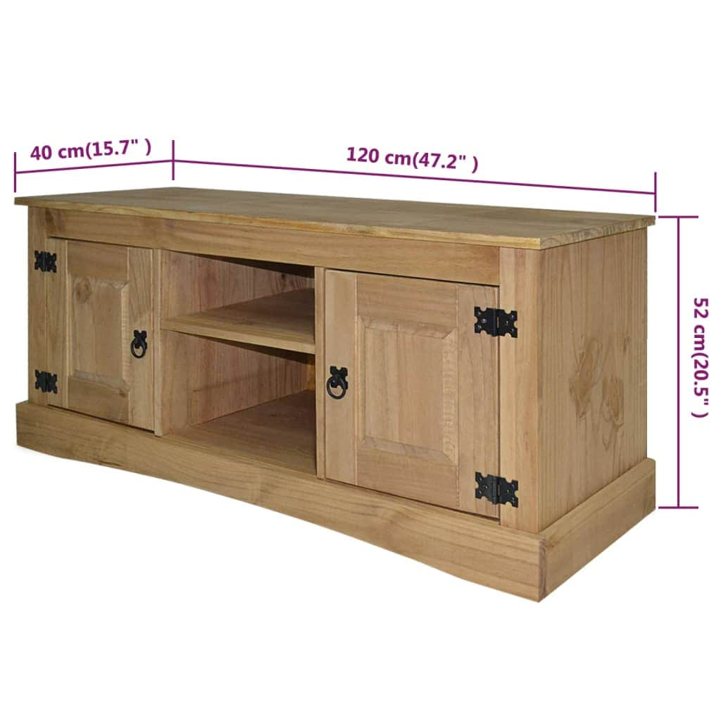 Tv Cabinet  Mexican Pine Corona Range