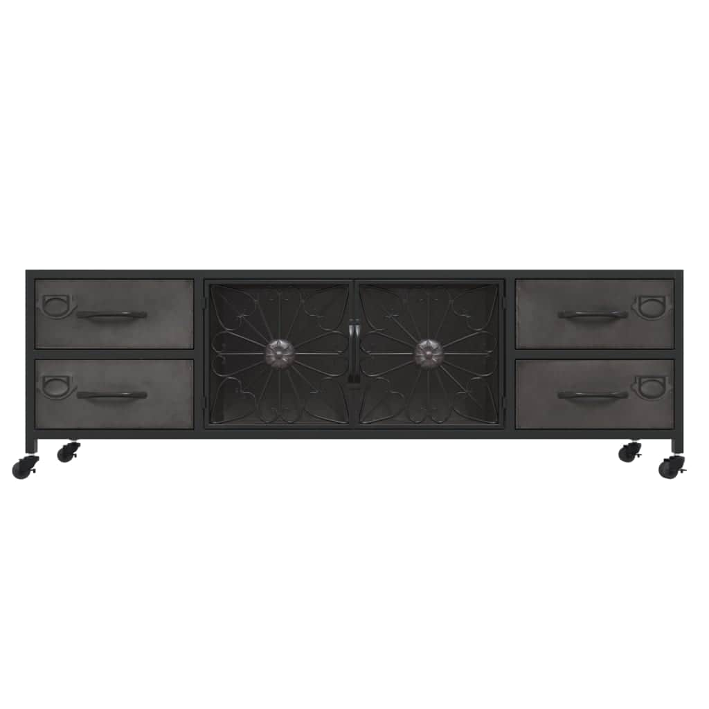 TV Cabinet Silver Iron