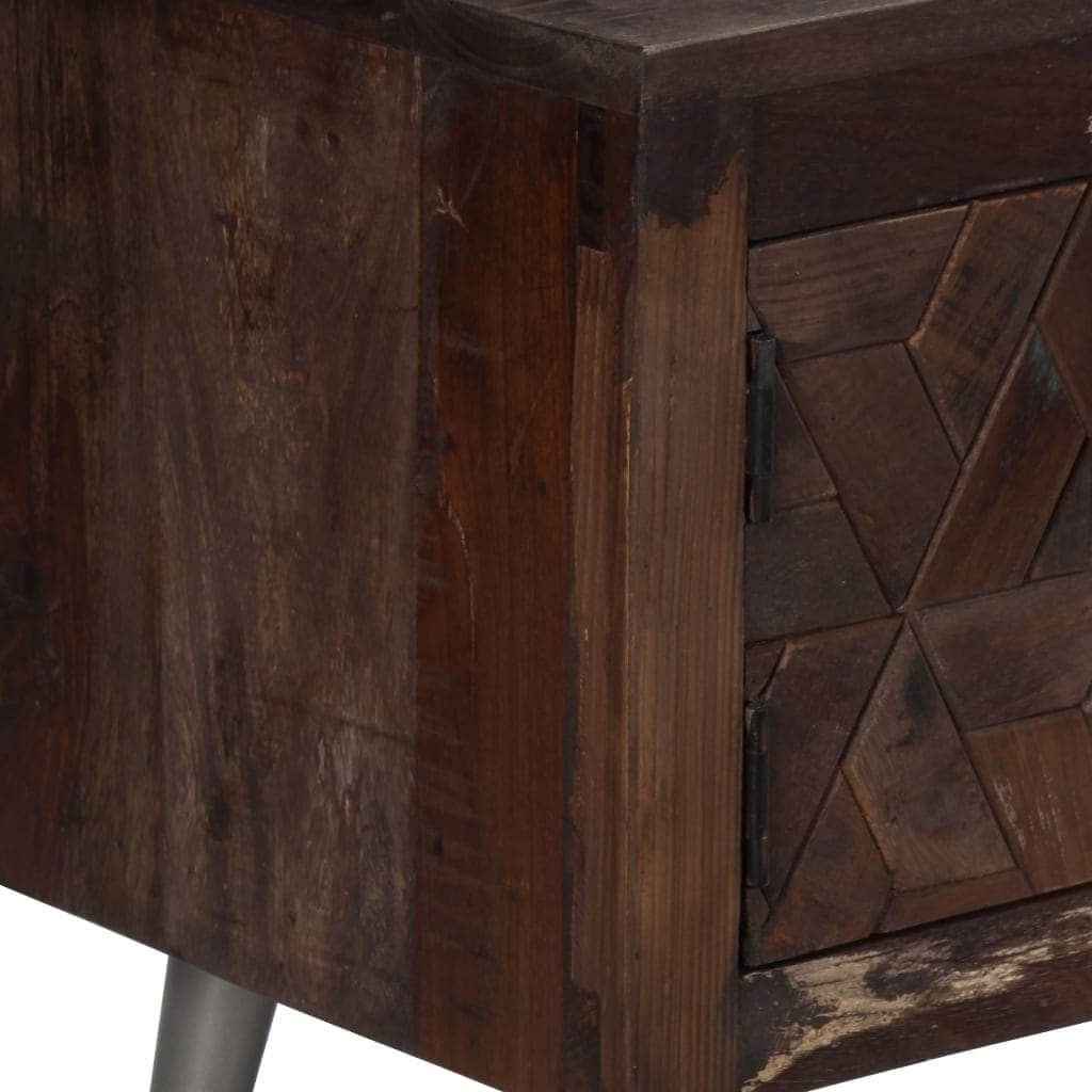 TV Cabinet Solid 1 Shelf Reclaimed Wood