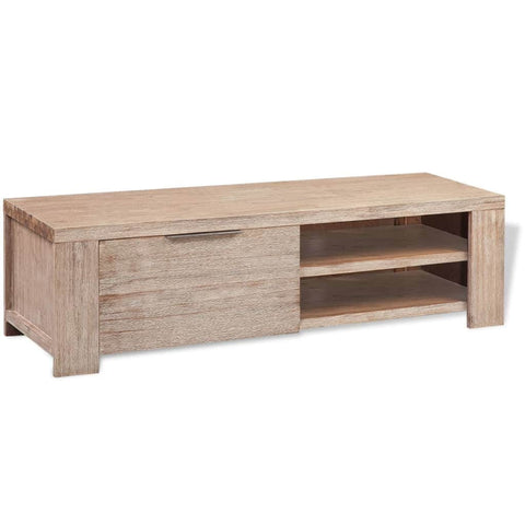 Tv Cabinet Solid Brushed Acacia Wood