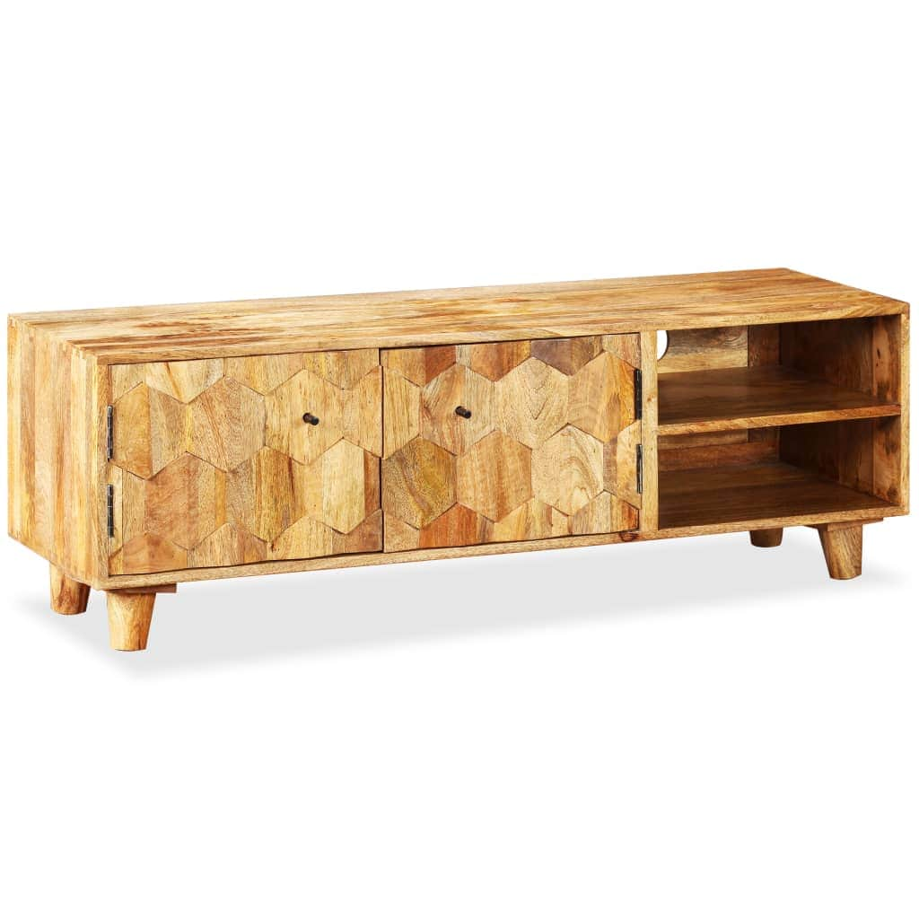 Tv Cabinet Solid Durable Mango Wood