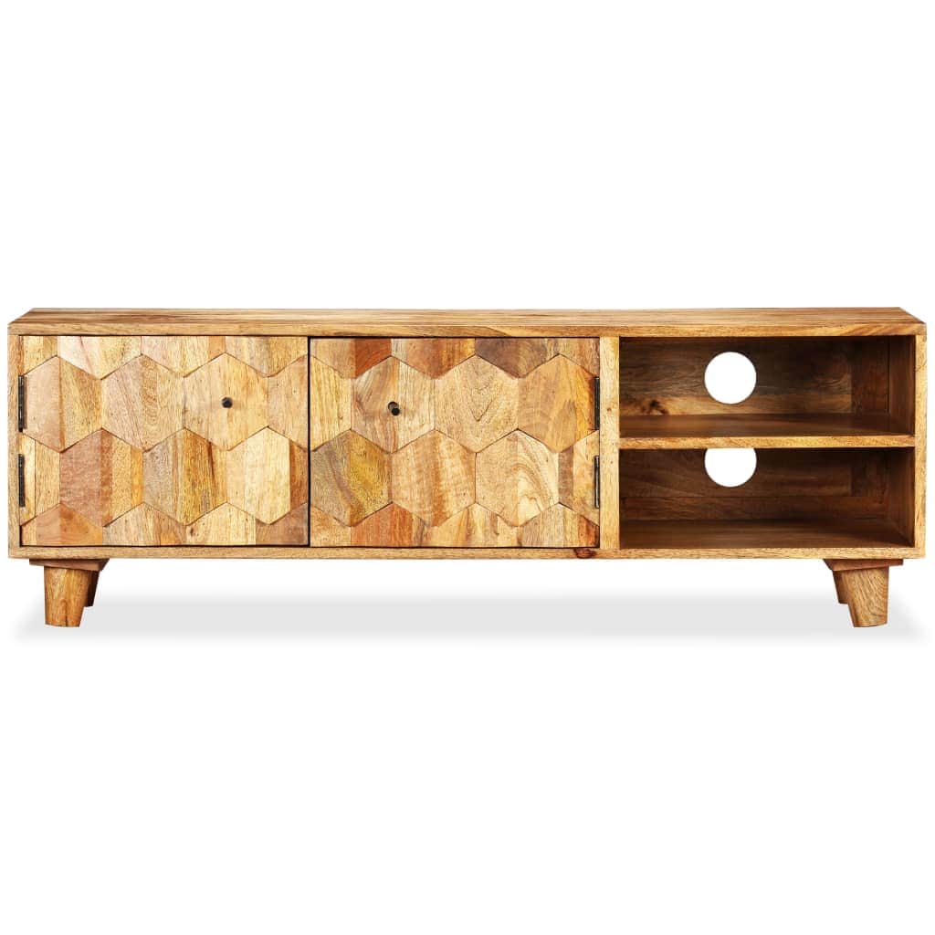 Tv Cabinet Solid Durable Mango Wood