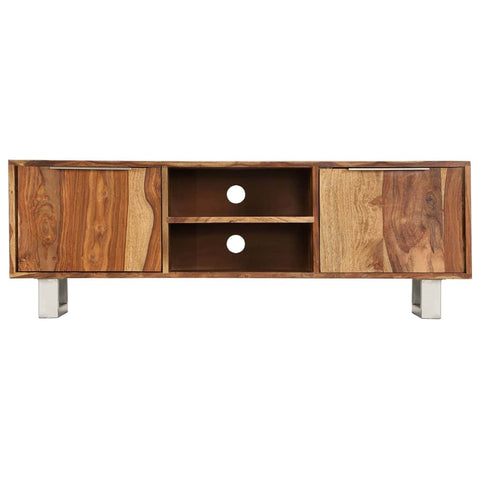 TV Cabinet Solid Sheesham Wood with Honey Finish