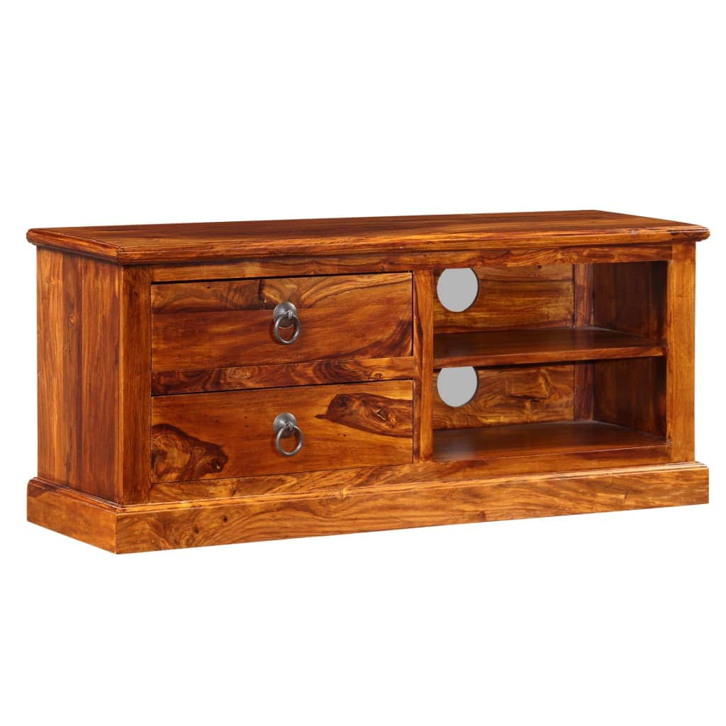 Tv Cabinet Solid Storage heesham Wood