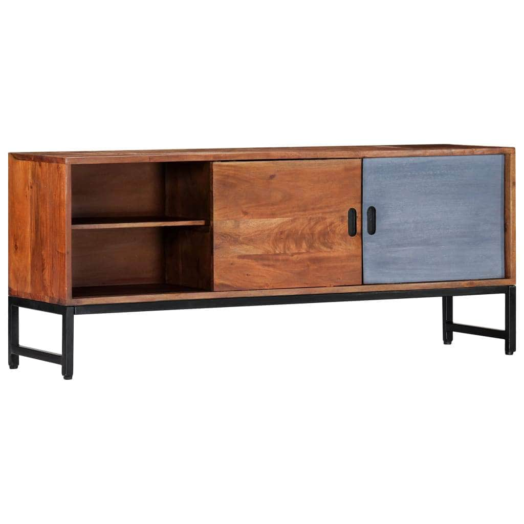 TV Cabinet Unit Solid Acacia Wood