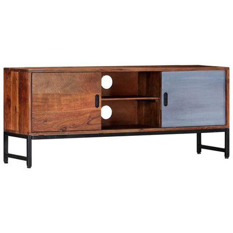 TV Cabinet Unit Solid Acacia Wood