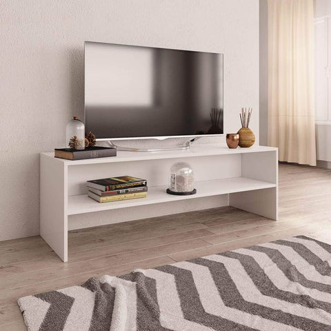 TV Cabinet White Chipboard