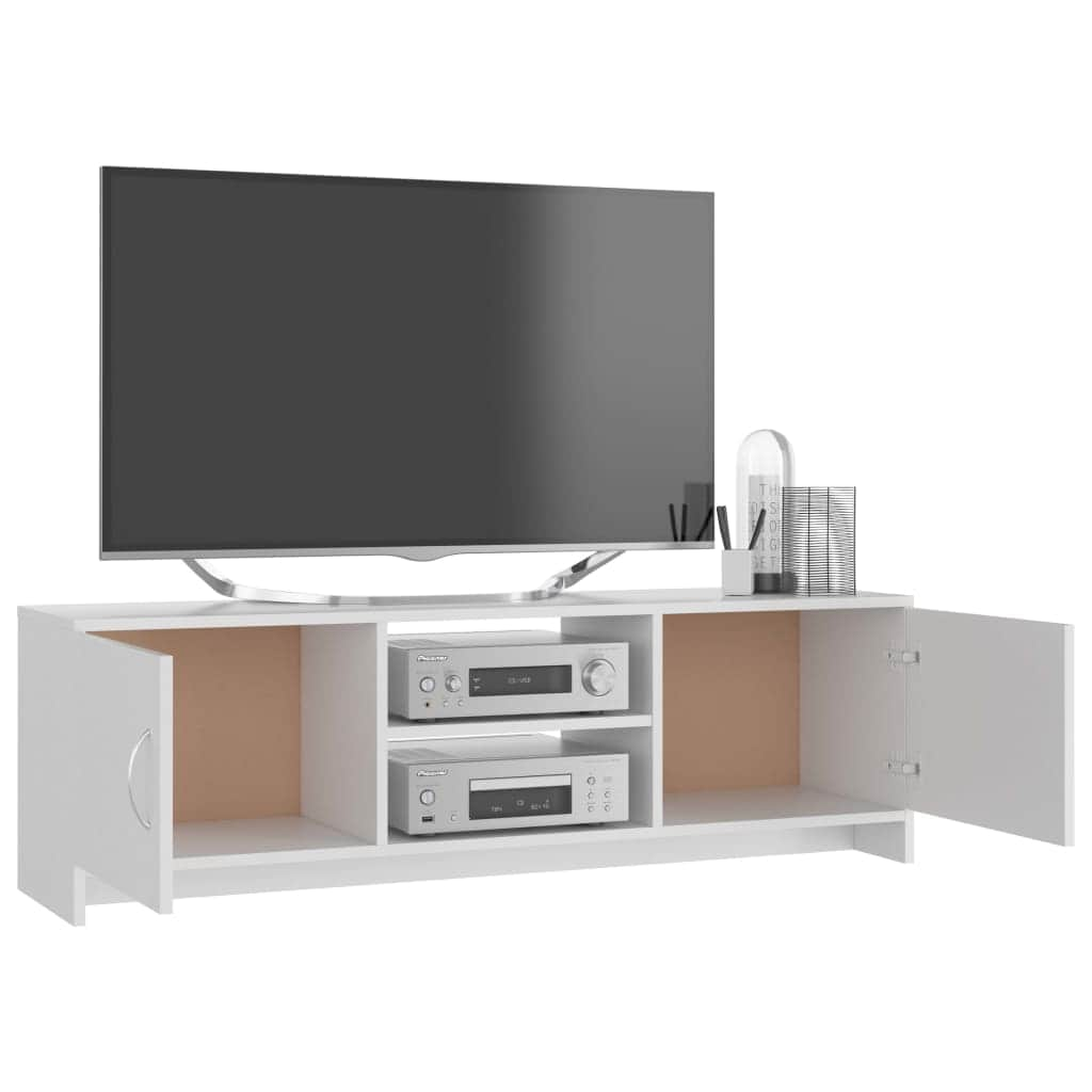 TV Cabinet  White - Chipboard