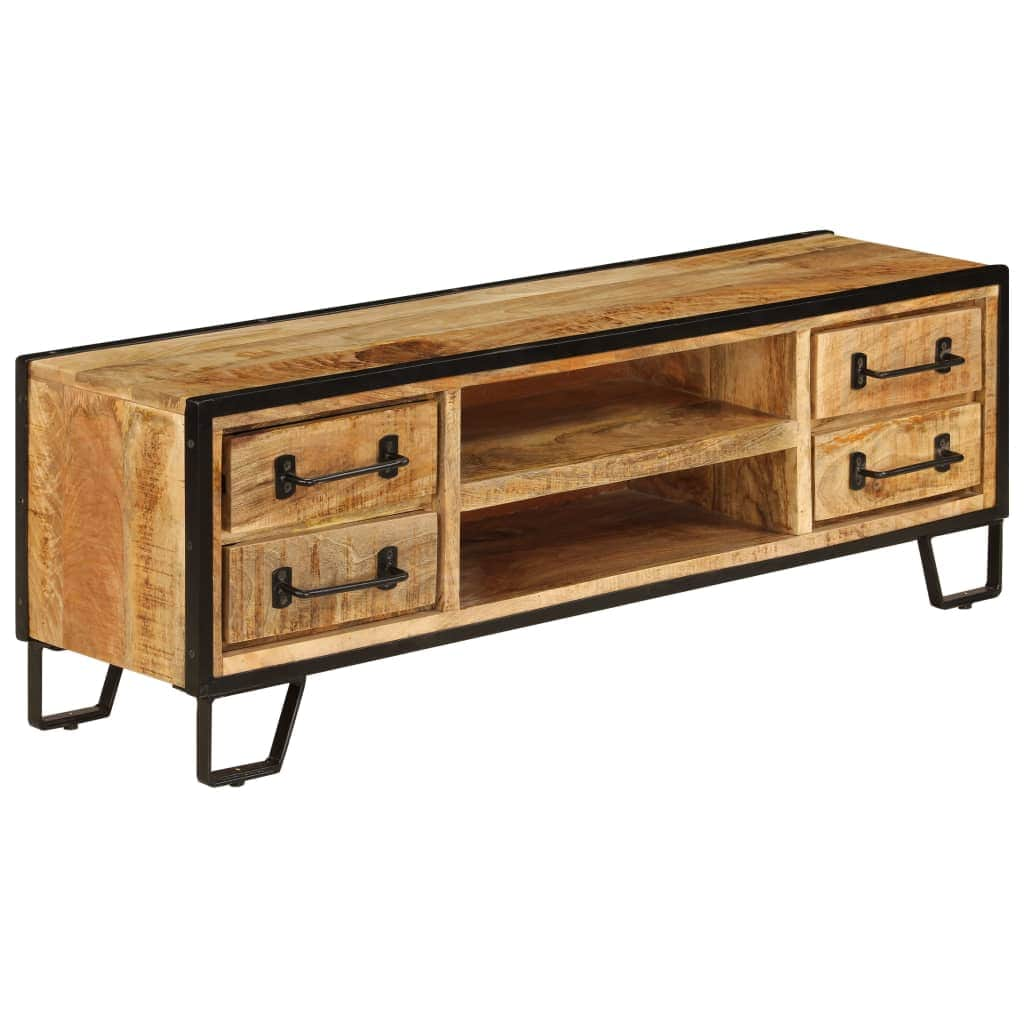 TV Cabinet with Drawers Solid Mango Wood