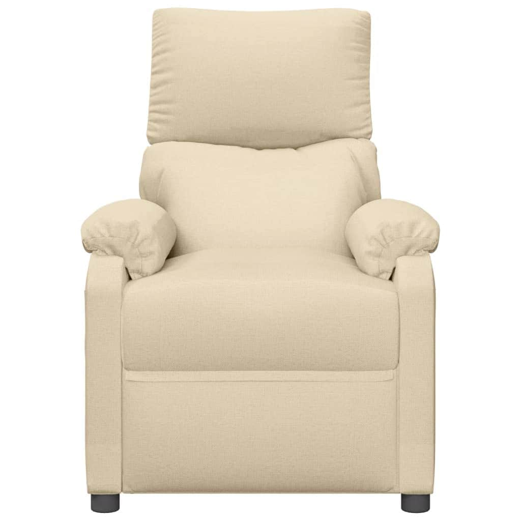 TV Recliner Cream Fabric