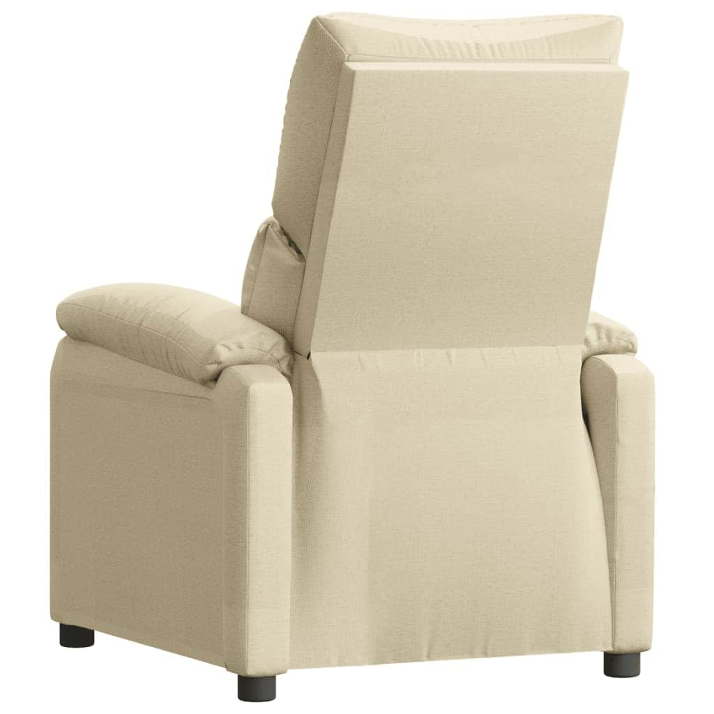 TV Recliner Cream Fabric