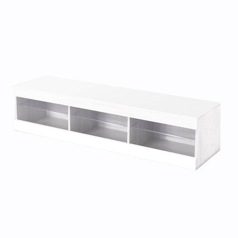 TV Stand LED Entertainment Center White