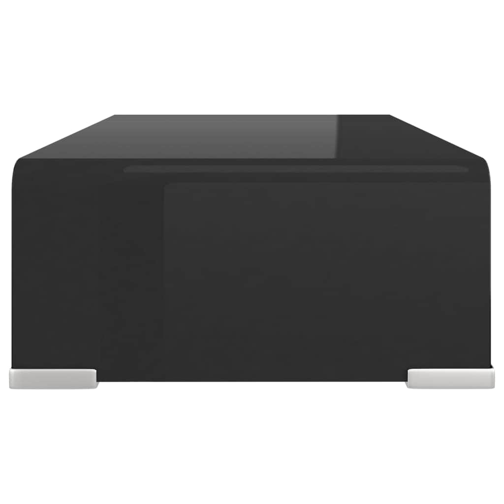 TV Stand/Monitor Riser Glass  Black