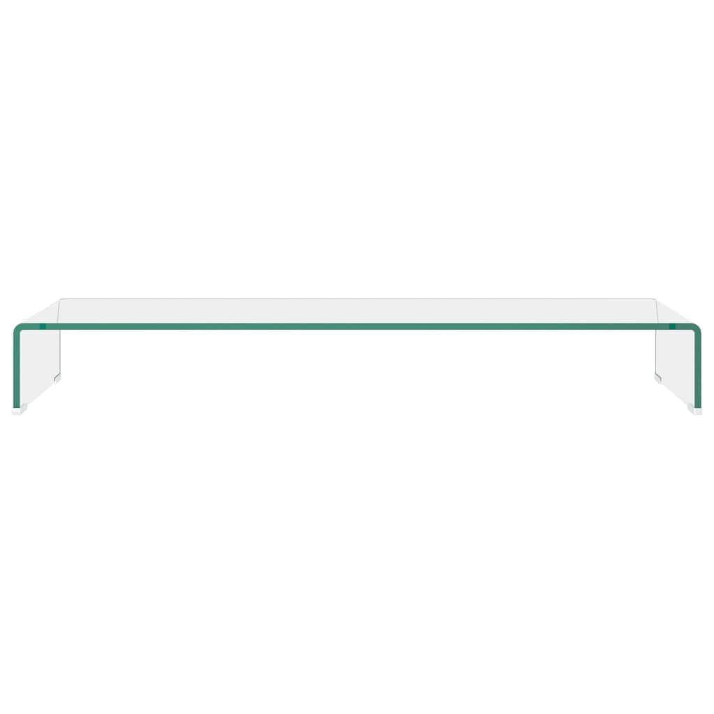 TV Stand/Monitor  Riser Glass Clear