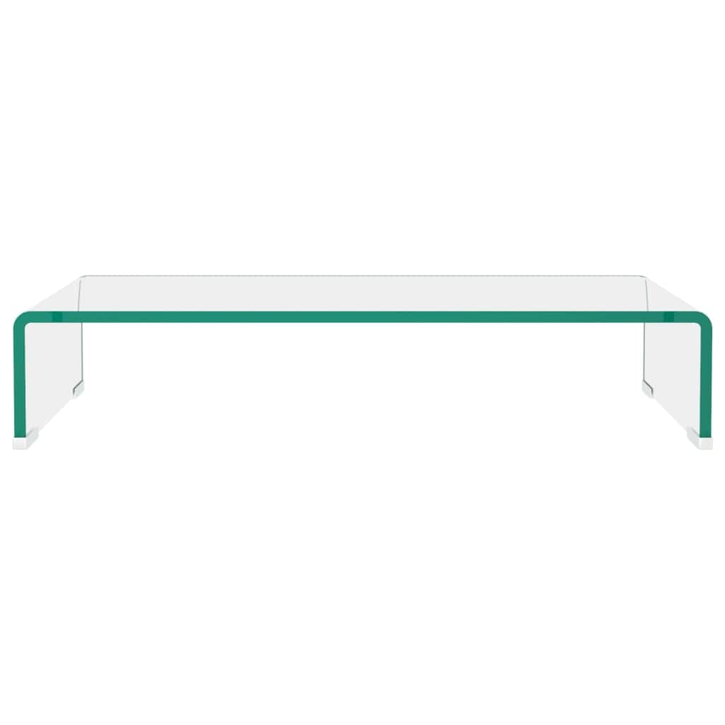 TV Stand/Monitor Riser Glass  Clear