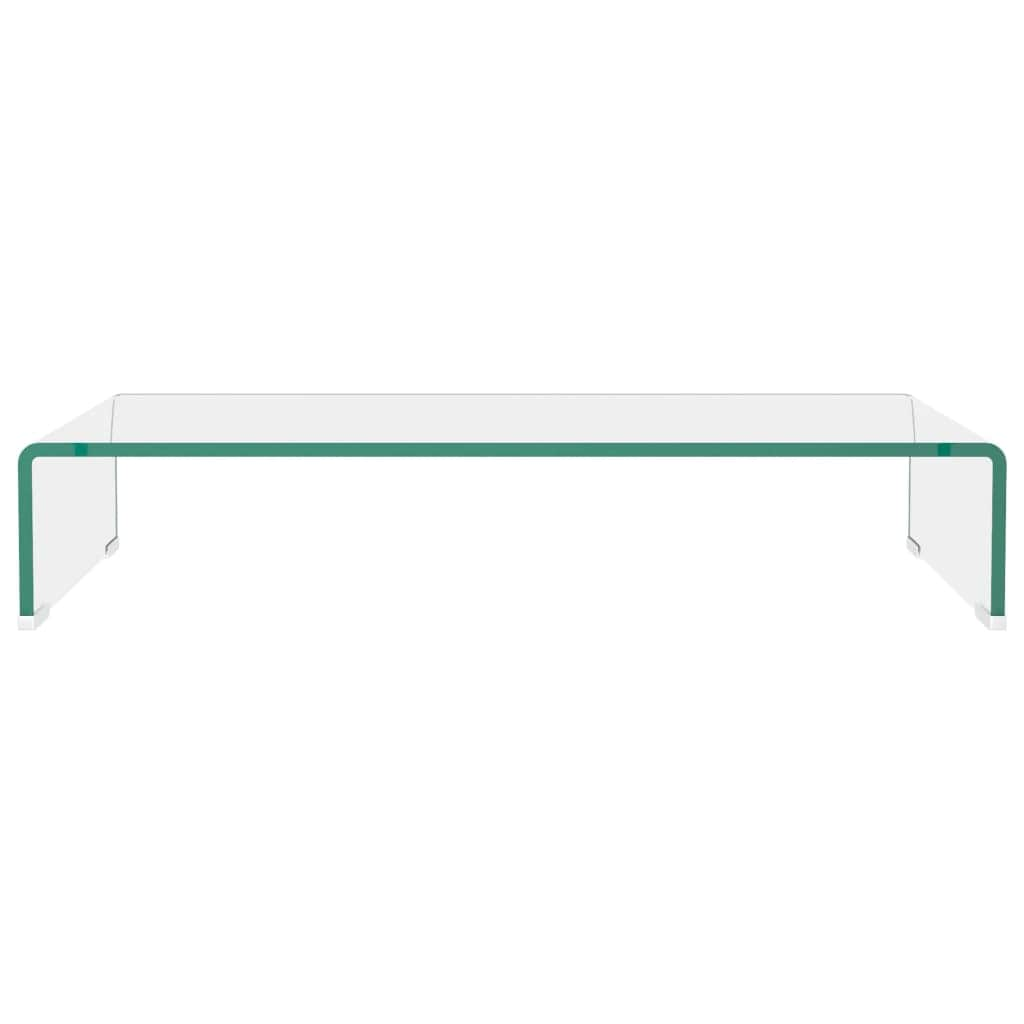 TV  Stand/Monitor Riser Glass Clear