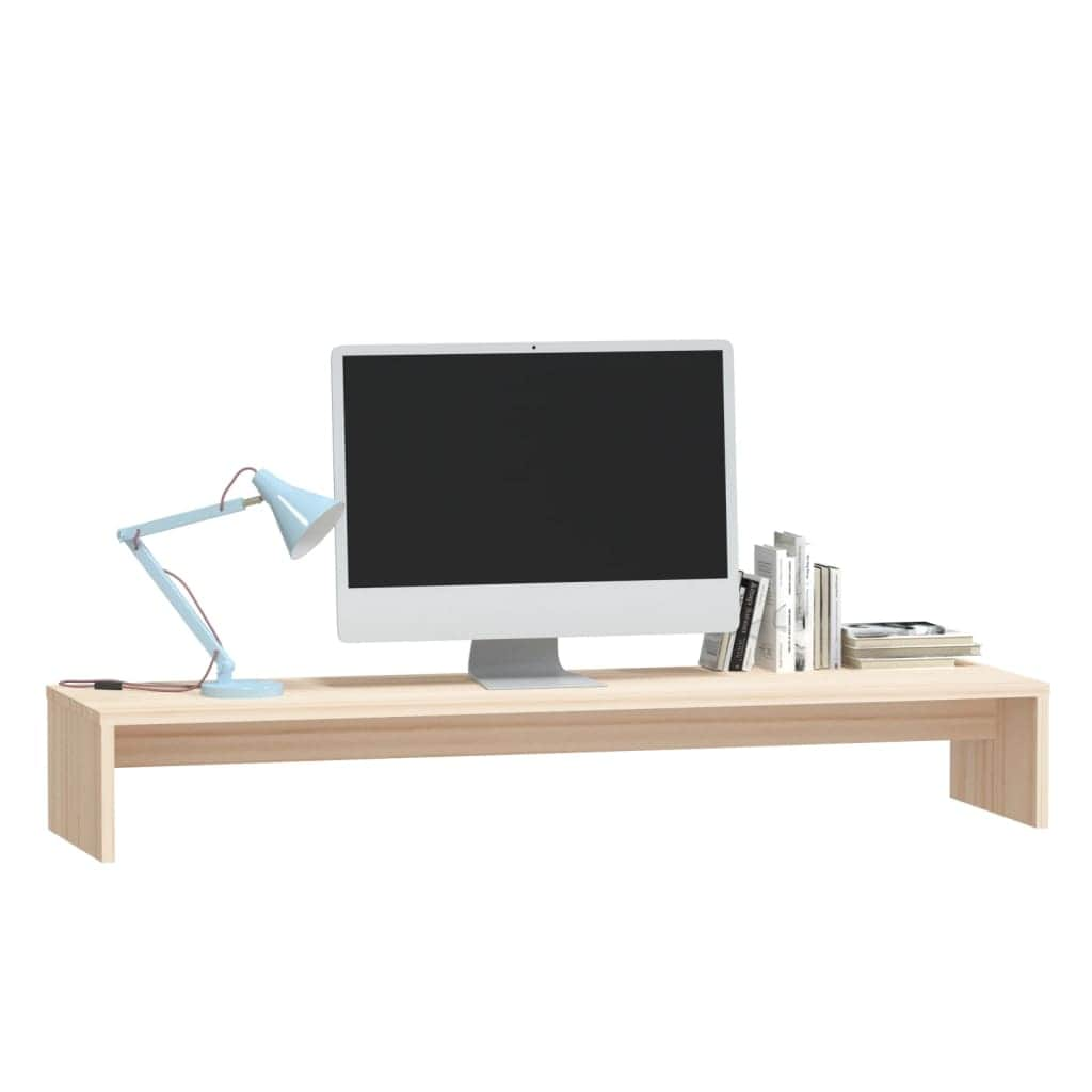 TV Stands Monitor Stand Black/White/Brwon/Natural Solid Wood Pine