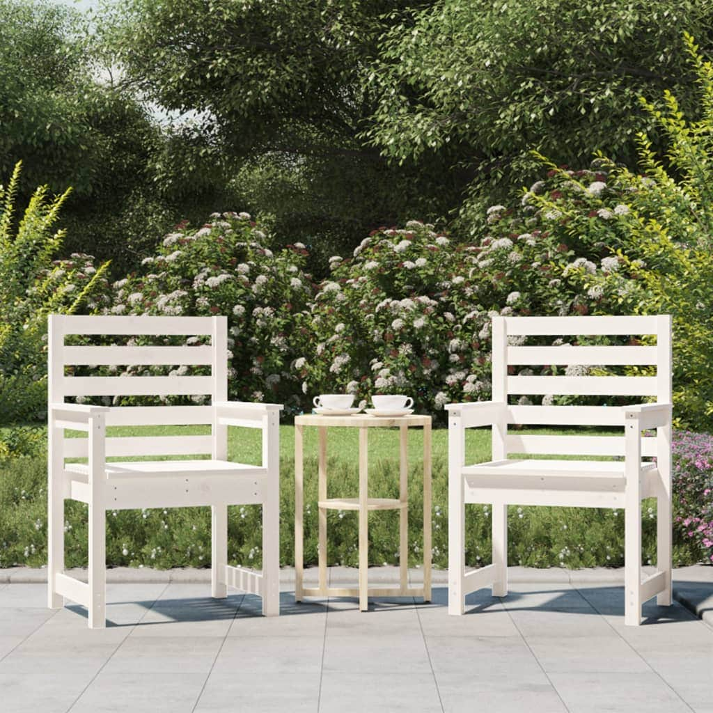 Twin Pine Wood Garden Chairs