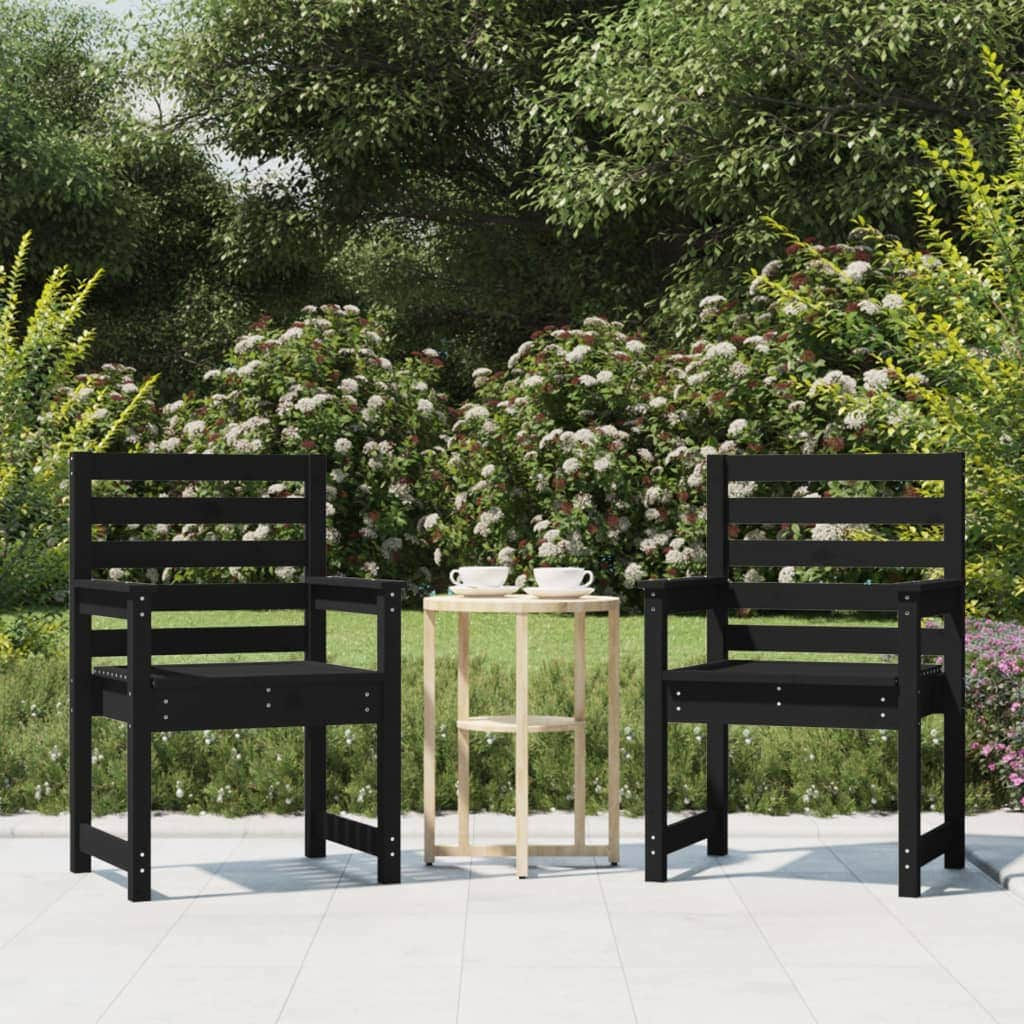 Twin Pine Wood Garden Chairs