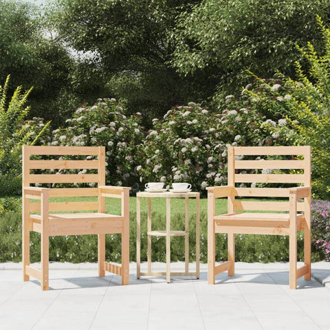 Twin Pine Wood Garden Chairs